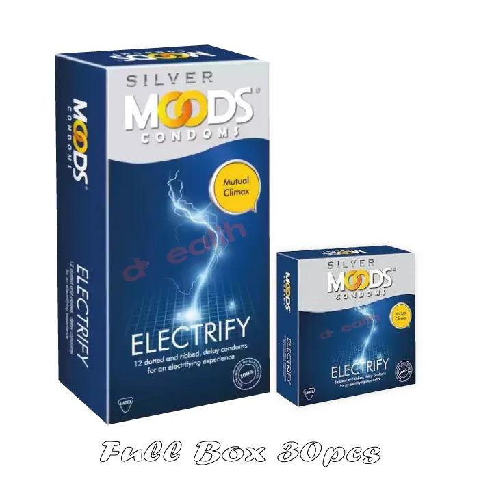 Moods Gold Electrify 3 Dotted and Ribbed, Delay Condoms Full Box (10x3)= 30pcs I dHealth