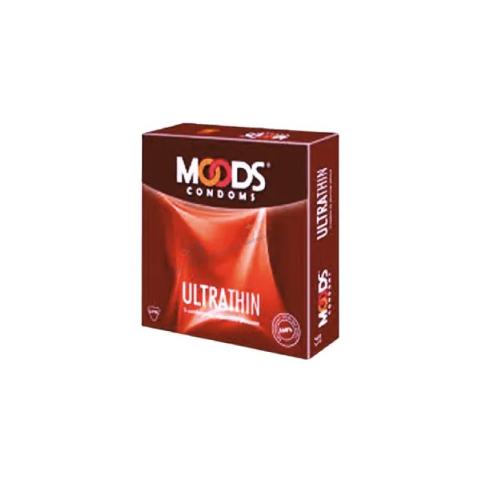 Moods Ultrathin 3 Condoms For Ultra Close Pleasure Single Pack (1x3)= 3pcs I dHealth