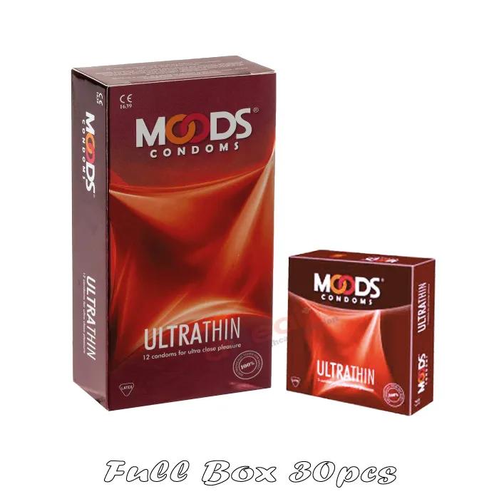 Moods Ultrathin 3 Condoms For Ultra Close Pleasure Full Box (10x3)= 30pcs I dHealth